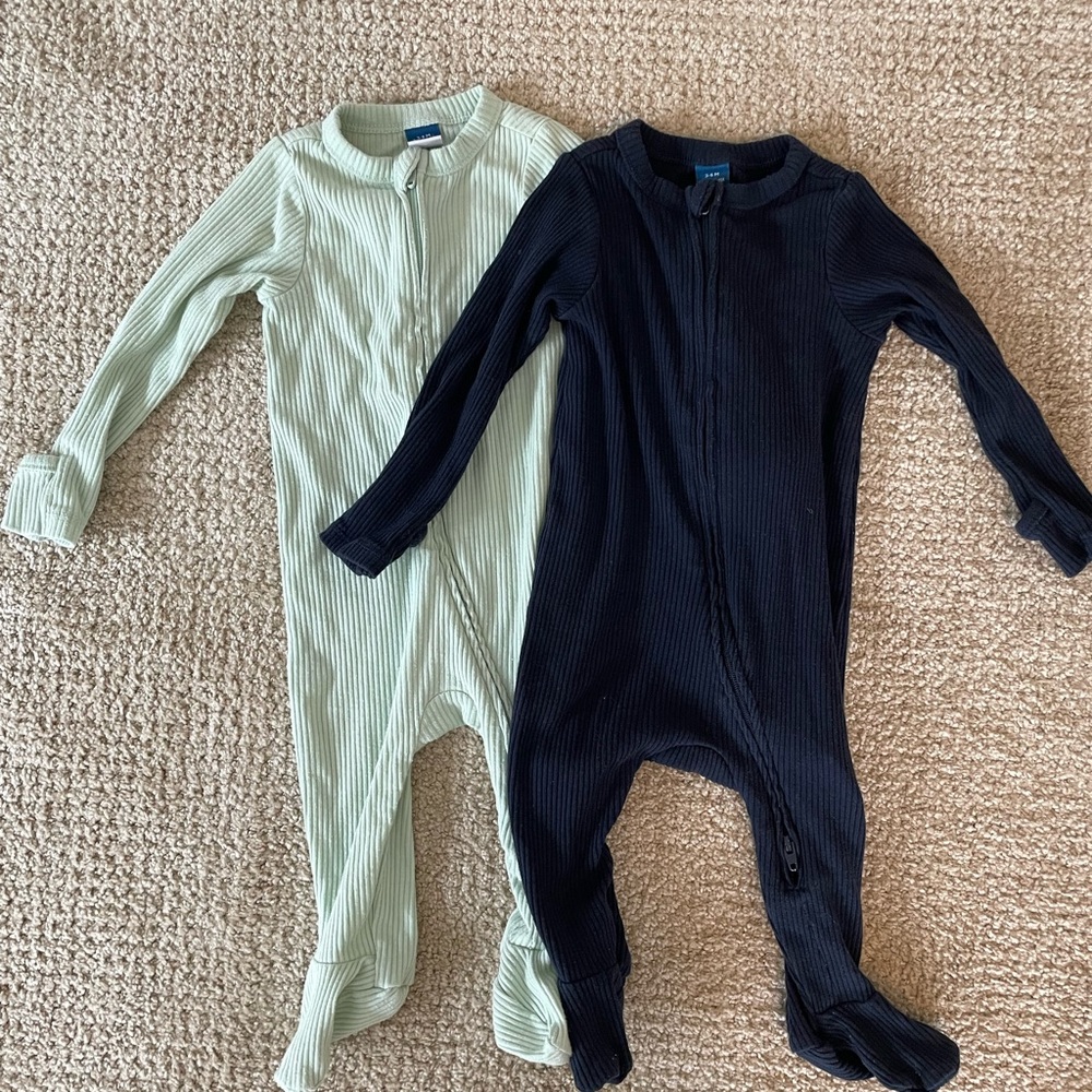 2 Old Navy Ribbed Sleepers